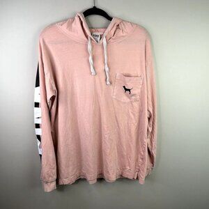 PINK‎ Victorias Secret baby pink pullover size large